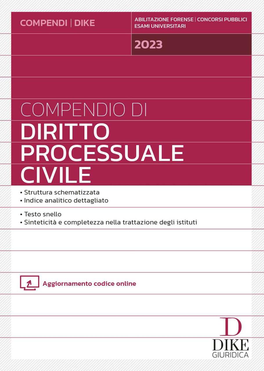 MyPushop Libreria Dias Sassani Compendio Di Diritto Processuale