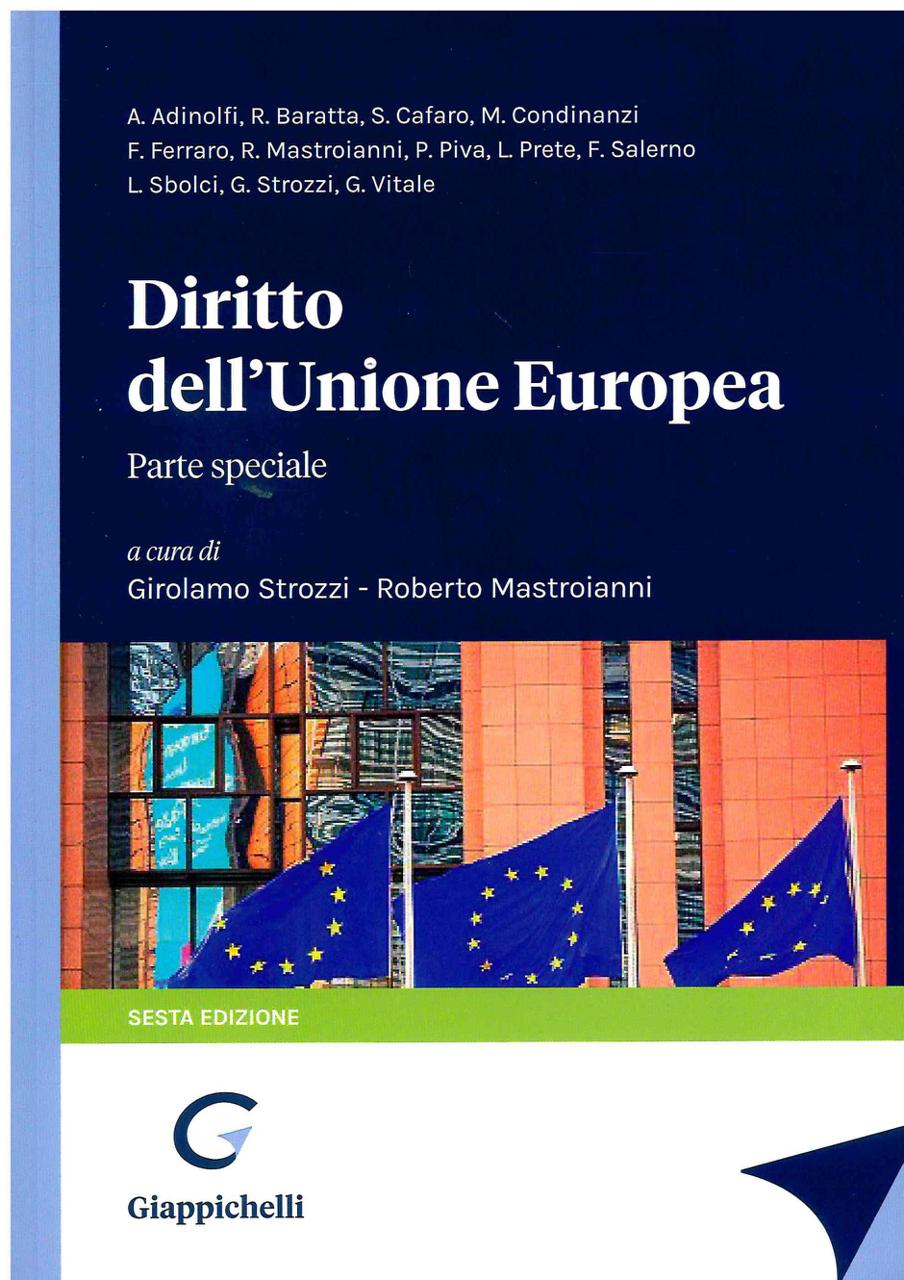 Mypushop Libreria Dias Strozzi Diritto Dell Unione Europea Parte