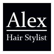 Alex hair stylist logo