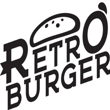 retro burger logo