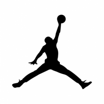 Nike Air Jordan 1 Mid Laser Orange logo
