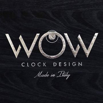 Wow clock design logo